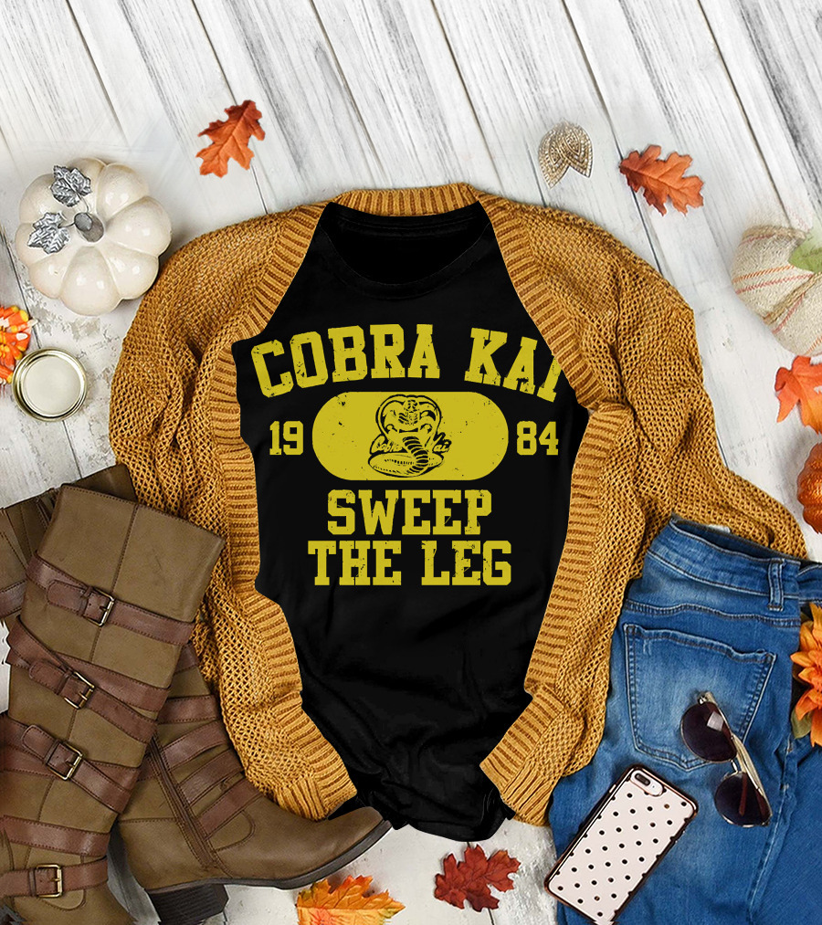 Cobra Kai 1984 Sweep the Leg Vintage Cobra T-Shirt