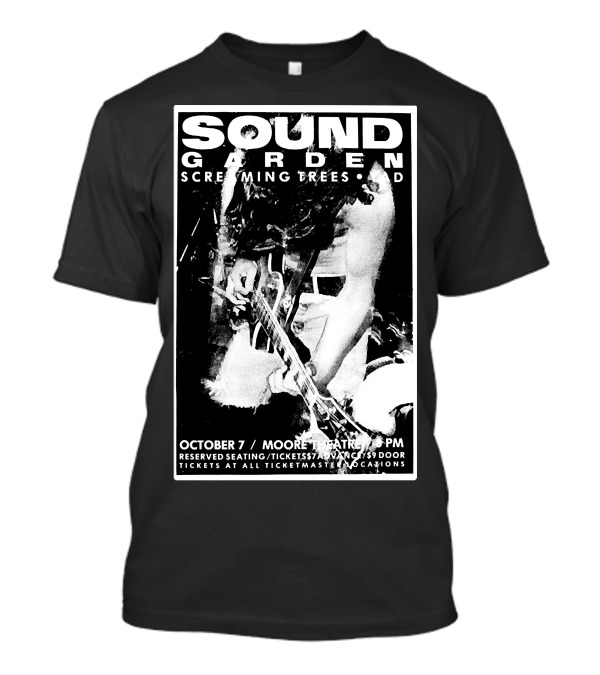 Soundgarden Screaming Trees TAD October 7 Moore Theatre 8 PM T-Shirt