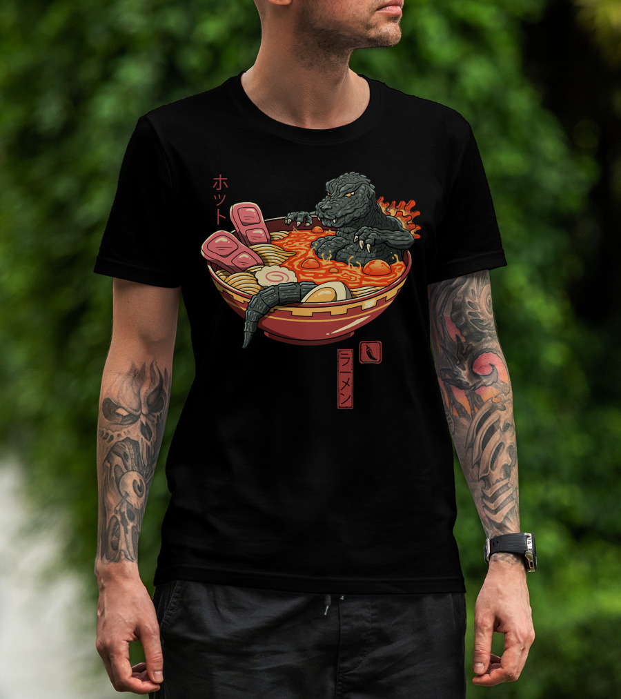 Hot Ramen Monster King With Spicy Elements T-Shirt