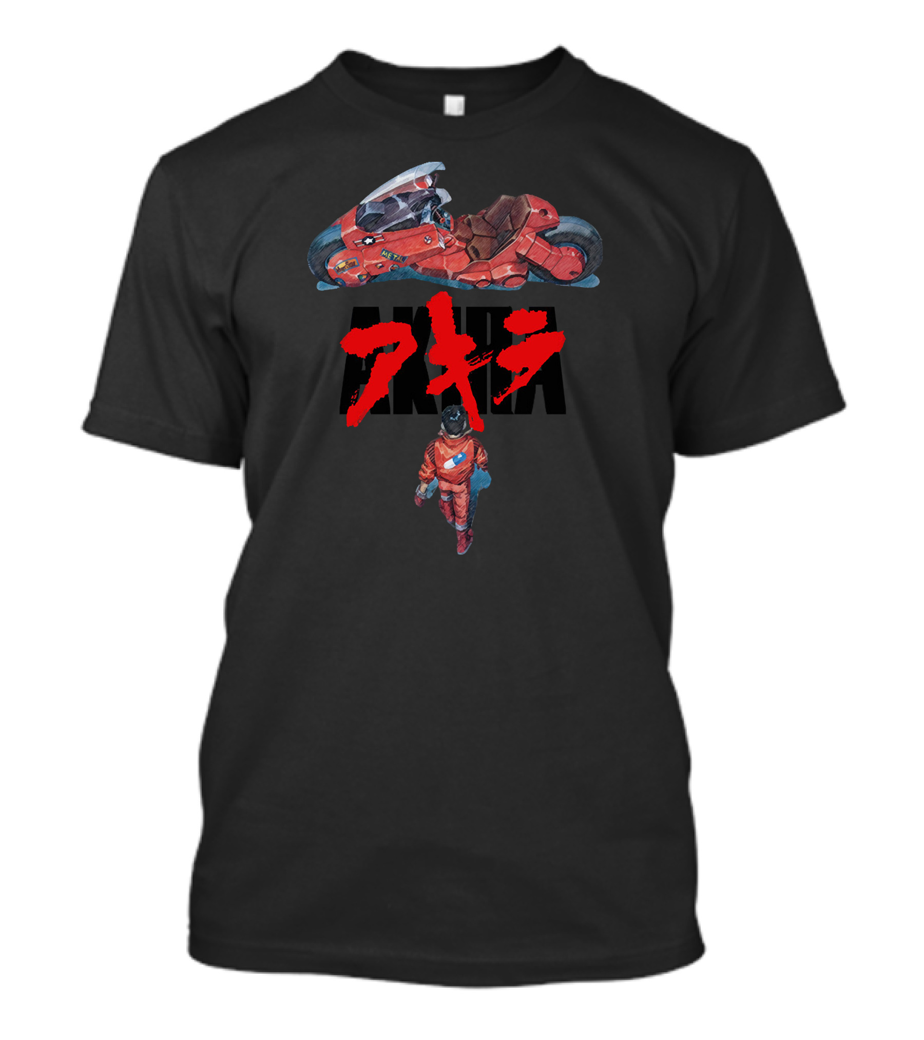 Akira Iconic Red Motorcycle And Kaneda T-Shirt