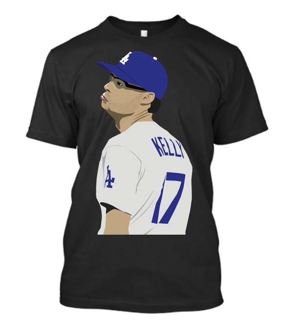 Joe Kelly Dodgers Pitcher 17 Kelly LA T-Shirt
