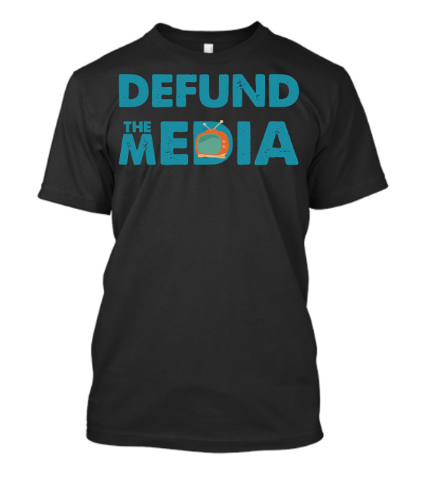 DEFUND THE MEDIA Vintage TV T-Shirt