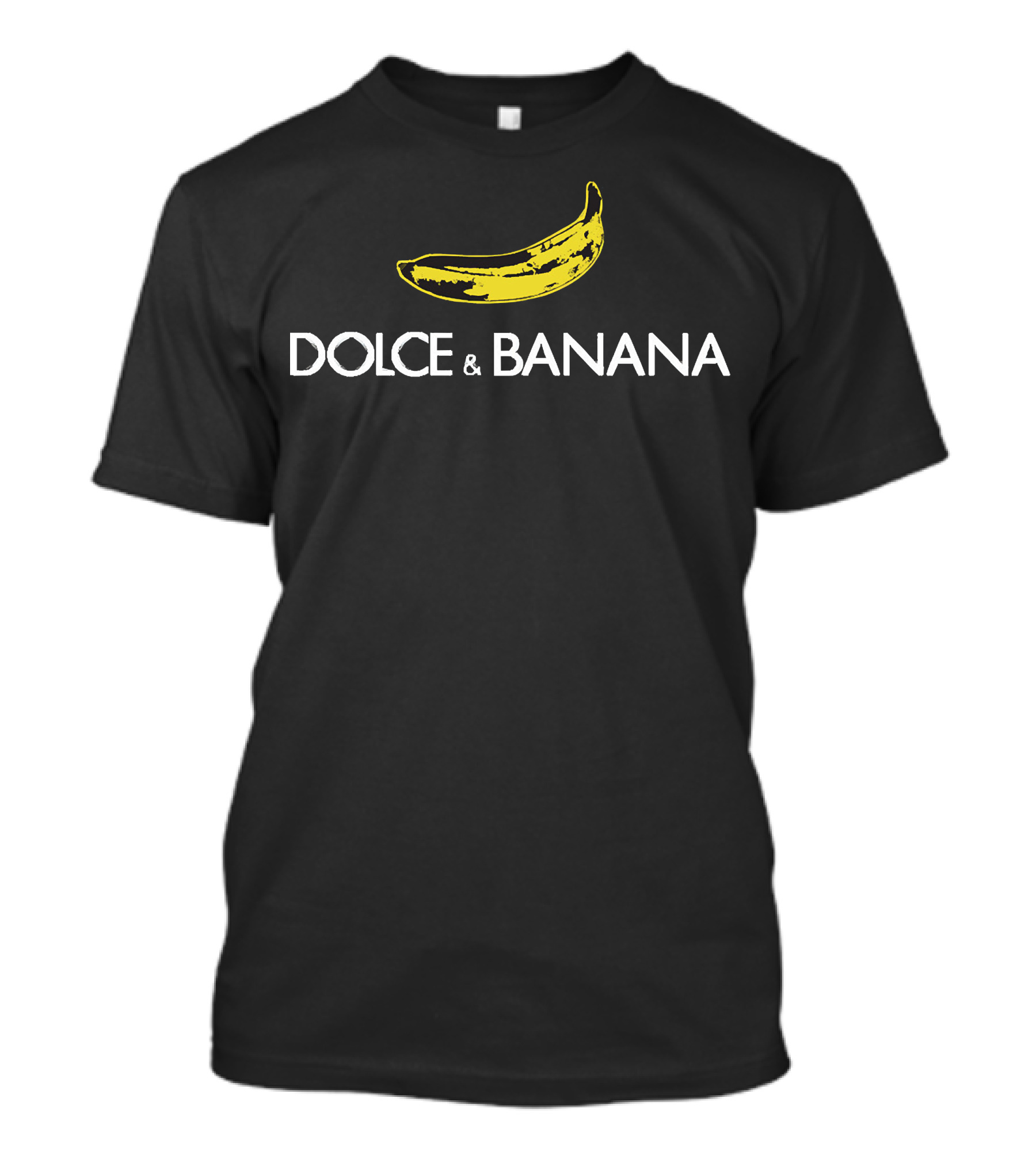 DOLCE And BANANA Parody With Yellow Banana T-Shirt