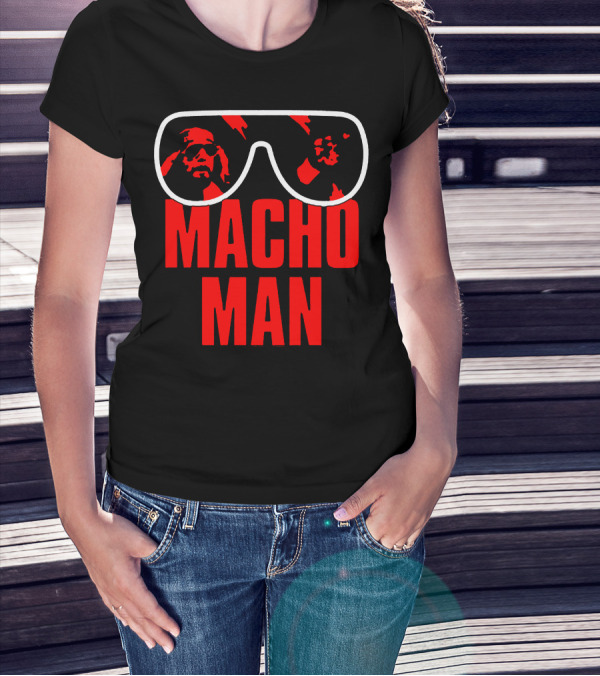 Macho Man Sunglasses Iconic T-Shirt