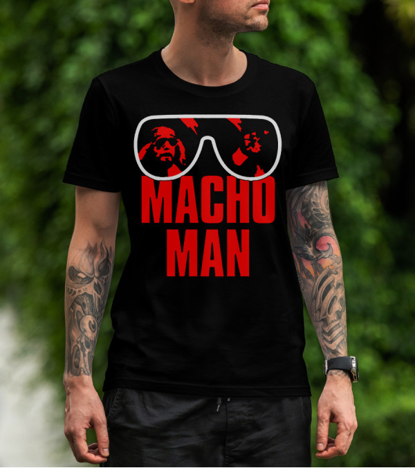 Macho Man Sunglasses Iconic T-Shirt