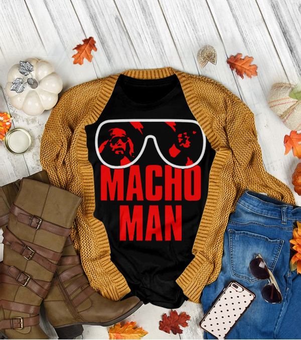 Macho Man Sunglasses Iconic T-Shirt