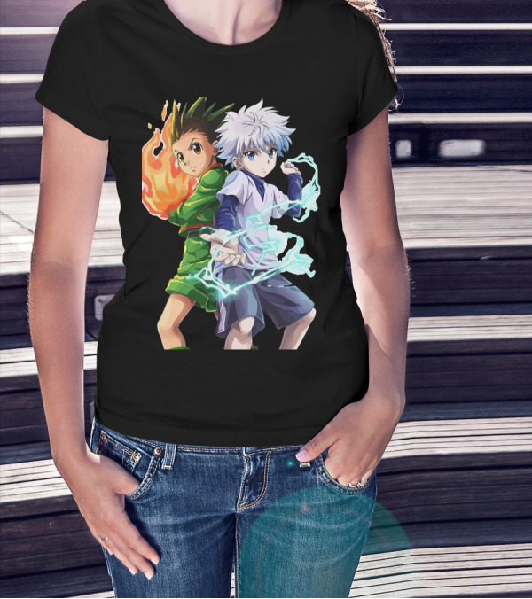 Gon And Killua Hunter X Hunter Energy Powers 76 T-Shirt