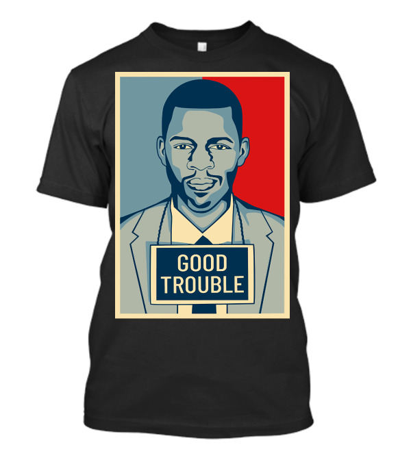 John Lewis Good Trouble Retro T-Shirt