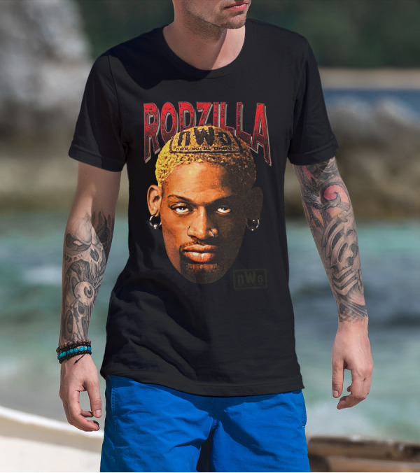 Rodzilla NWo Dennis Rodman The Worm Wrestling T-Shirt