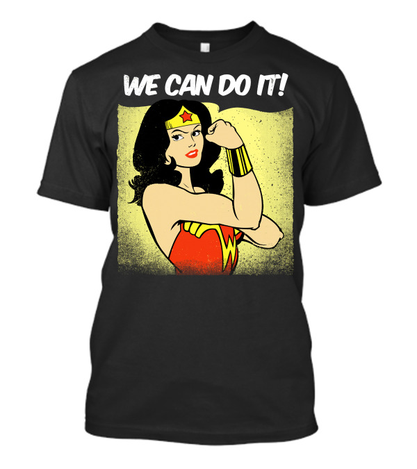 We Can Do It Wonder Woman Retro Comic T-Shirt