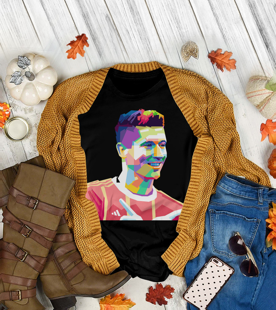 LEWANDOWSKI Colorful Geometric T-Shirt