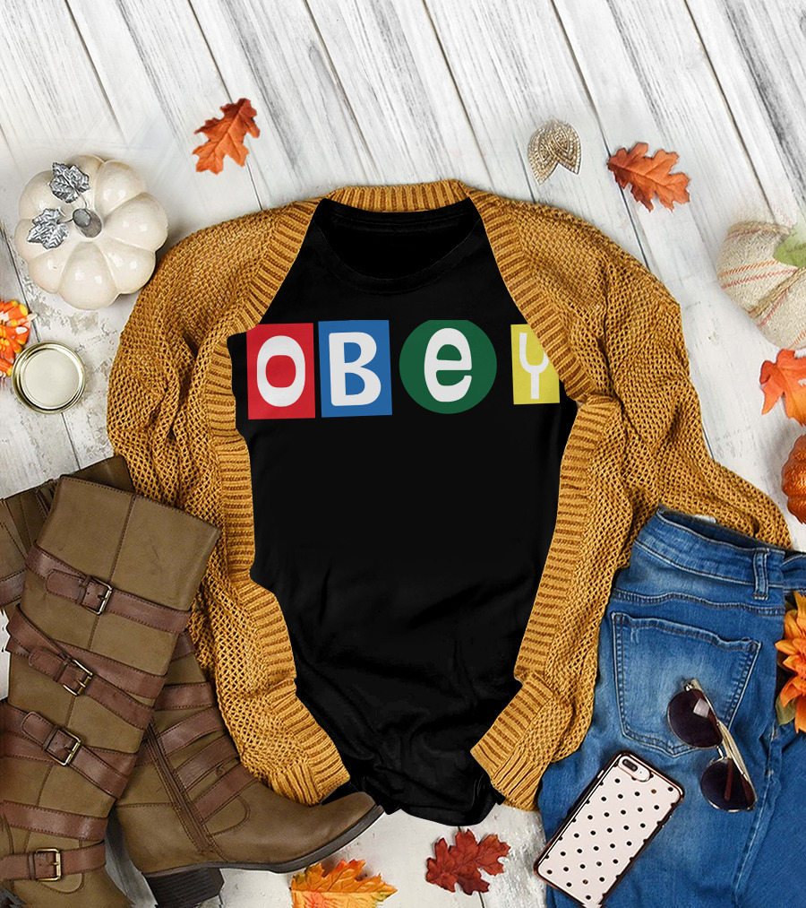 Obey Big Shot J Hope OBEY 15 Bold Color Blocks T-Shirt