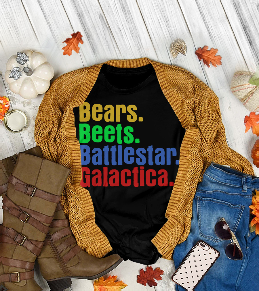 Bears Beets Battlestar Galactica The Office TV Show T-Shirt