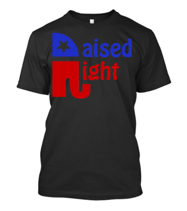 Raised Right Republican Elephant And Star T-Shirt