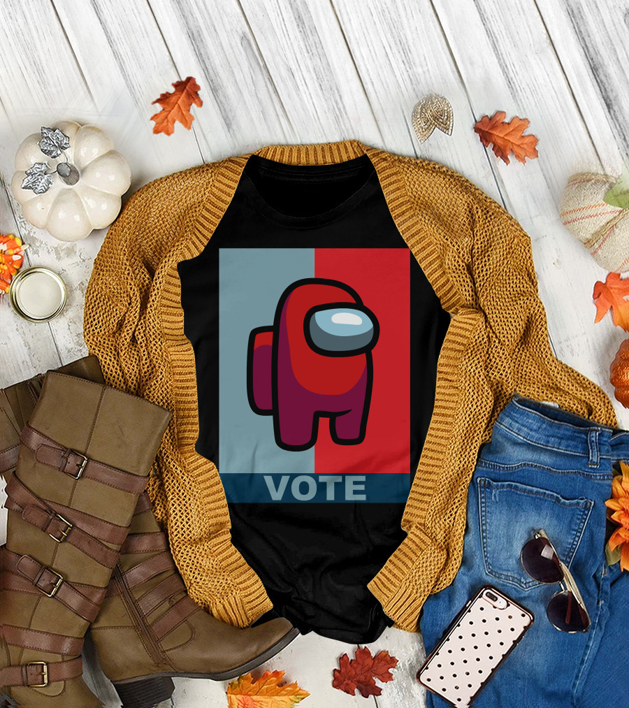 Vote Red Among Us Crewmate T-Shirt