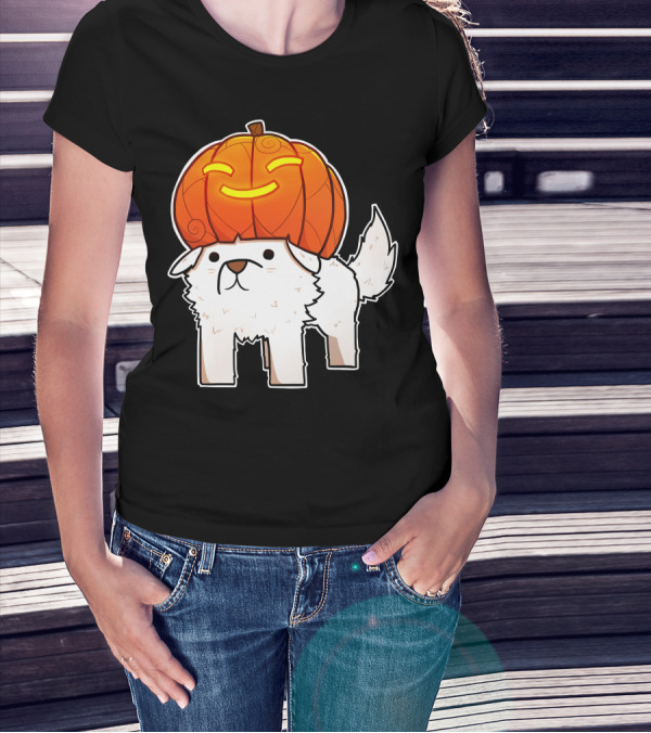 Halloween Pumpkin Dog T-Shirt