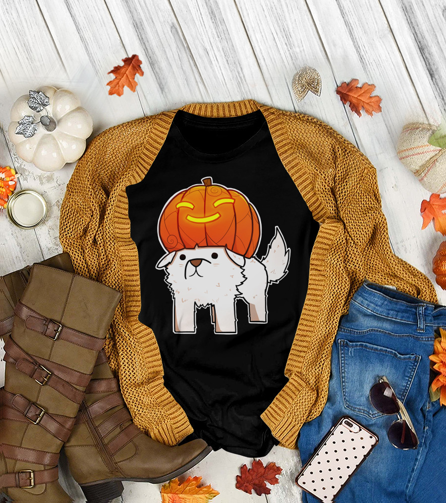 Halloween Pumpkin Dog T-Shirt
