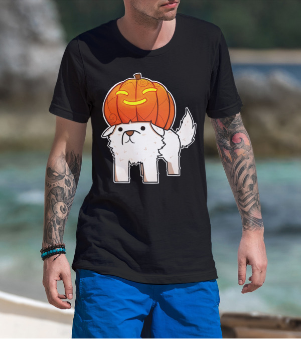 Halloween Pumpkin Dog T-Shirt