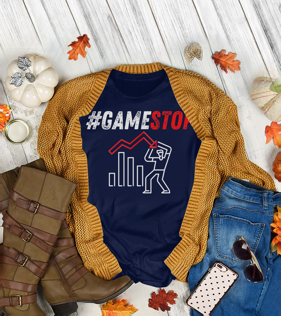 GameStop Stock Market Meme Trend Chart T-Shirt