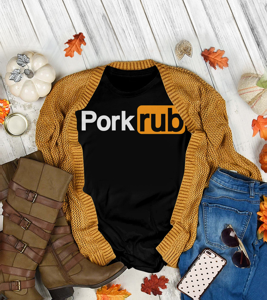 Pork Rub BBQ Barbecue Sauce Funny Chef Cookout T-Shirt