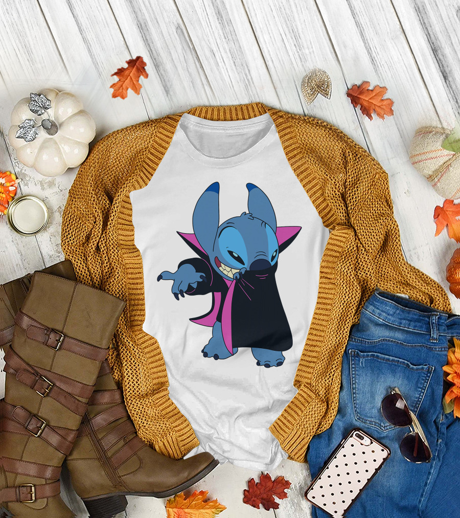 Disney Stitch Halloween Vampire Costume T-Shirt