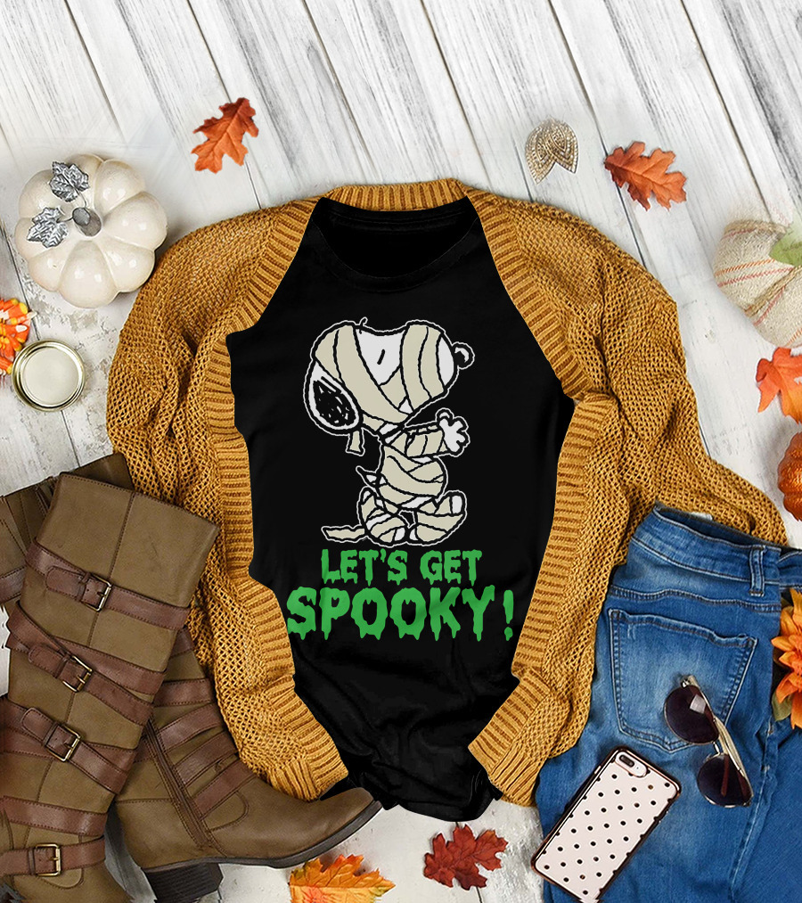Let's Get Spooky Halloween Mummy Costume T-Shirt