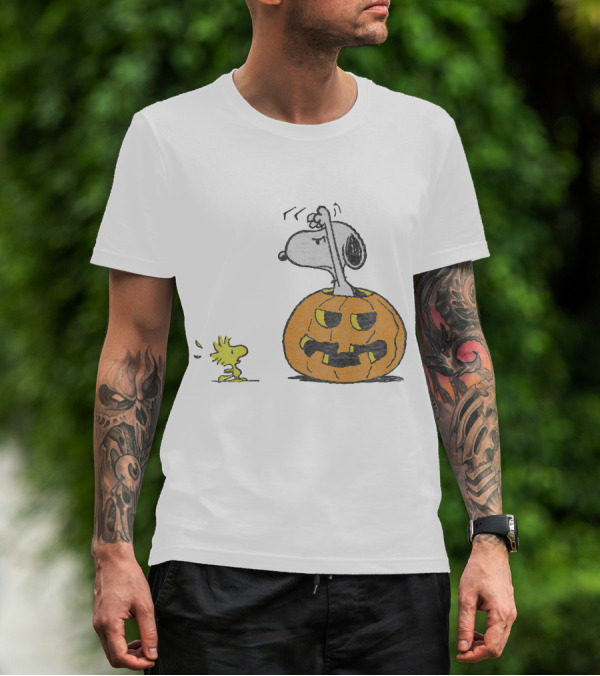 Halloween Snoopy Woodstock Pumpkin Peanuts T-Shirt