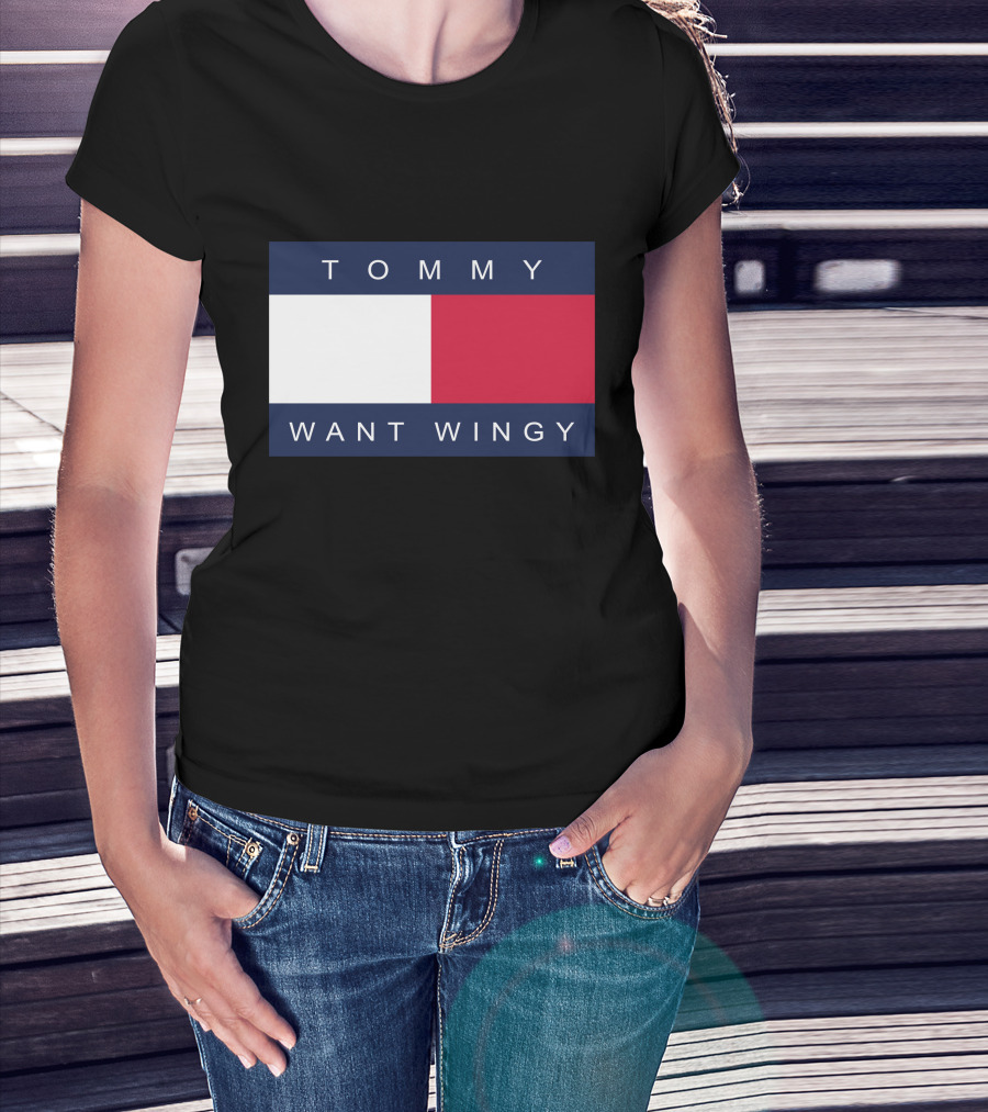 TOMMY WANT WINGY Red White Blue T-Shirt