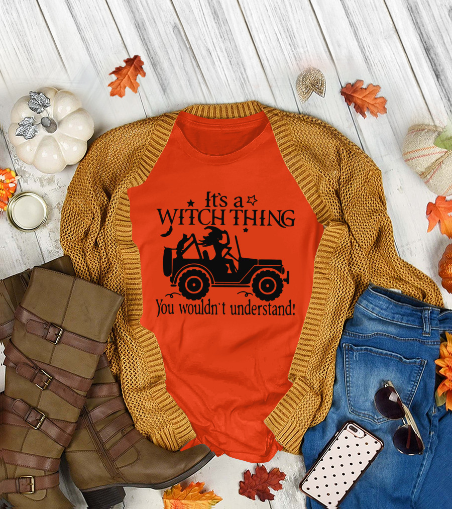 It's a Witch Thing You Wouldn't Understand Jeep Halloween T-Shirt