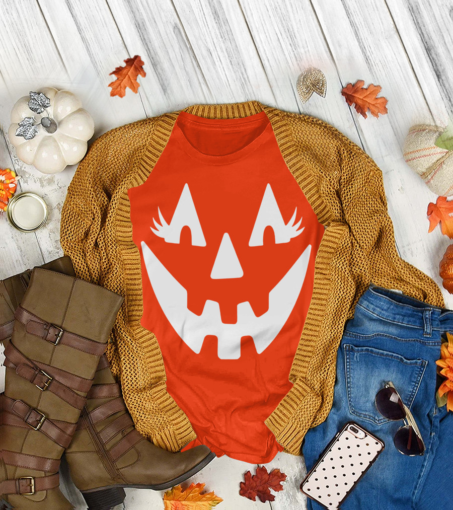 Halloween Pumpkin Pumpkin Face Halloween Party Halloween T-Shirt