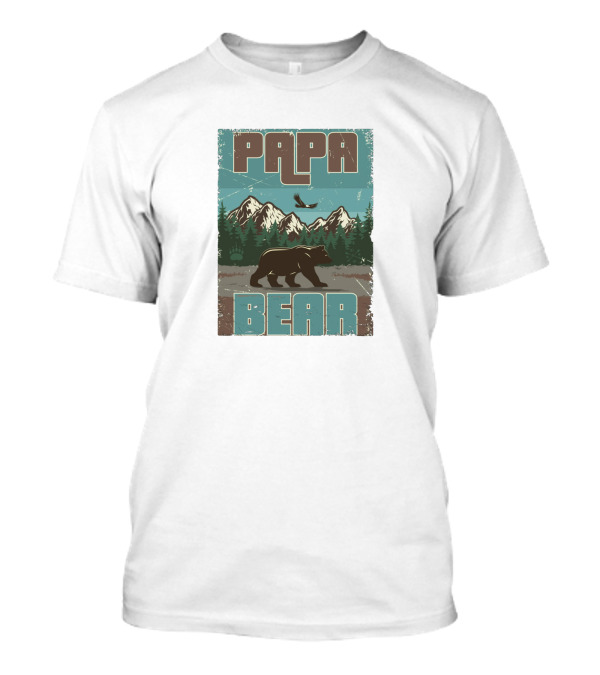 Papa Bear Mountains And Forest T-Shirt