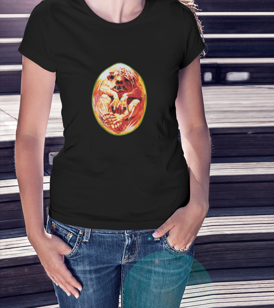 Prophecy Creature Emerging From Fiery Egg T-Shirt