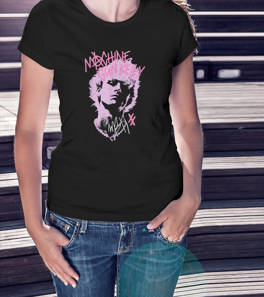 Machine Gun Kelly M.G.K Pink Silhouette XX Signature T-Shirt