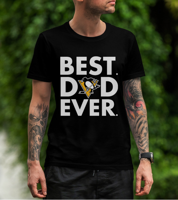 Best Dad Ever Pittsburgh Penguins T-Shirt