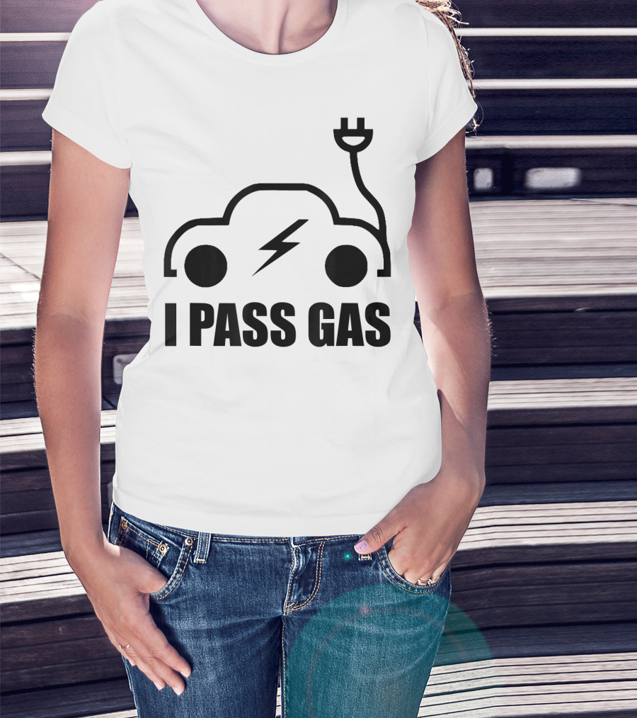 Electric Vehicle I Pass Gas Plug T-Shirt