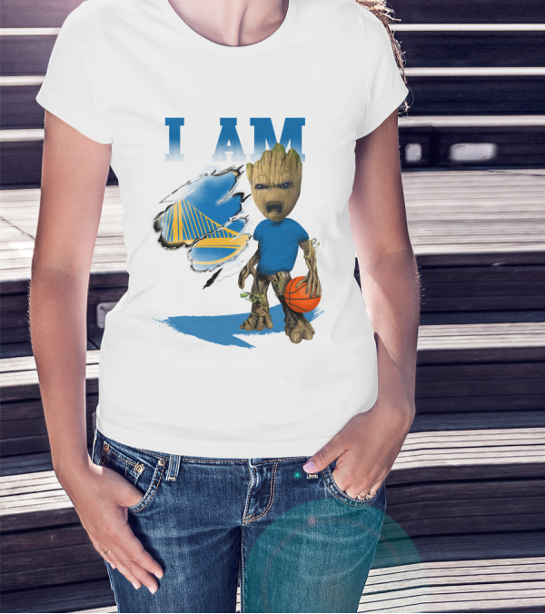 I Am Golden State Warriors Groot Basketball Character T-Shirt