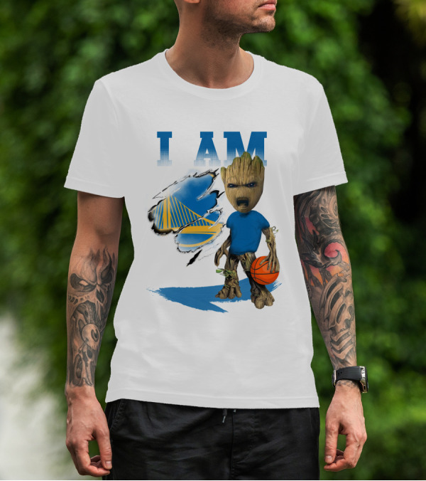I Am Golden State Warriors Groot Basketball Character T-Shirt