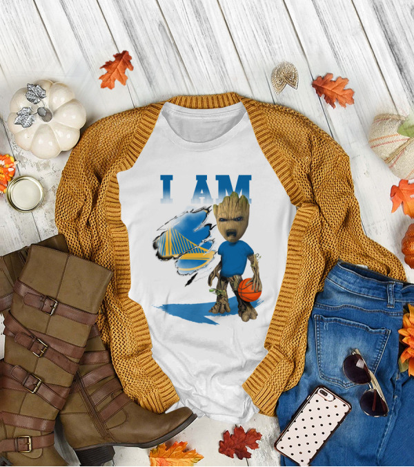 I Am Golden State Warriors Groot Basketball Character T-Shirt