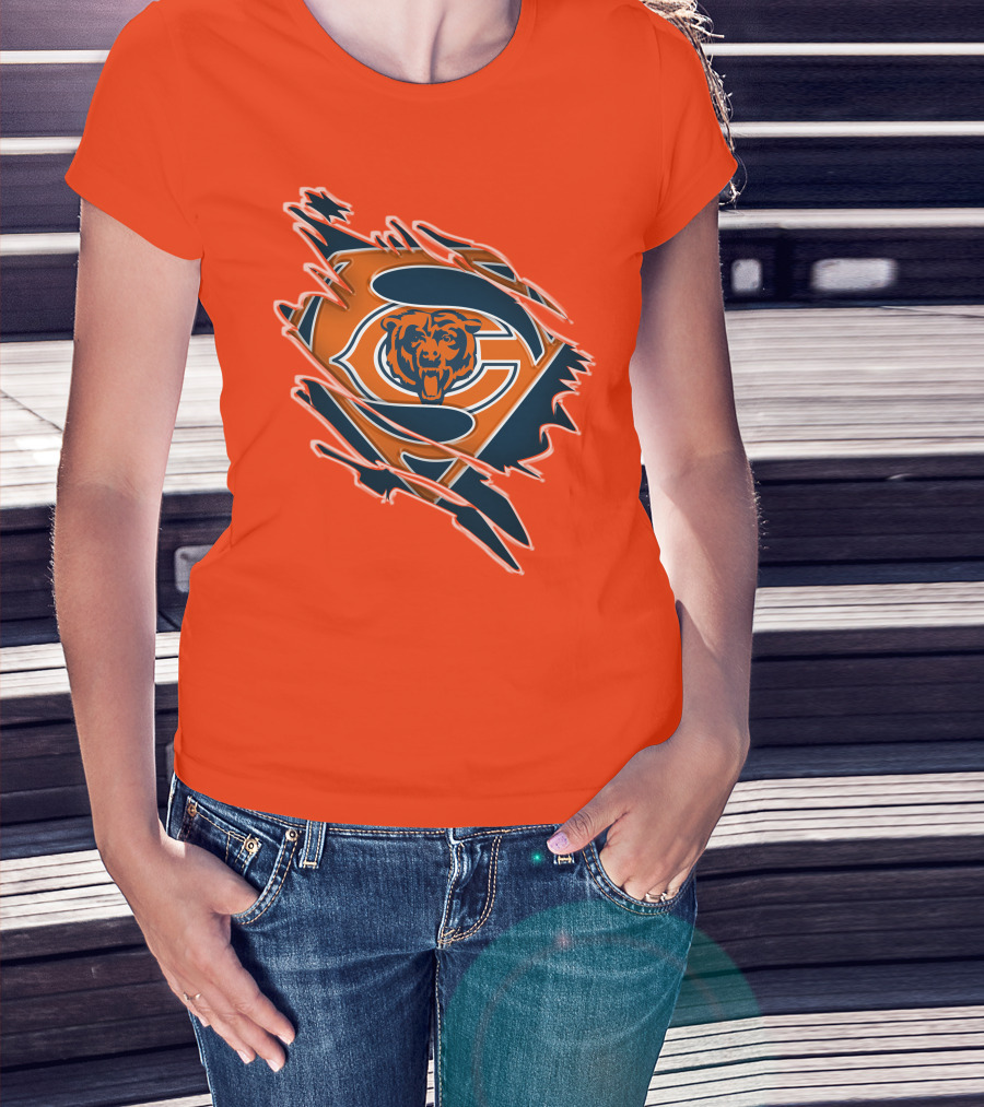 Chicago Bears Superman Logo Fusion T-Shirt