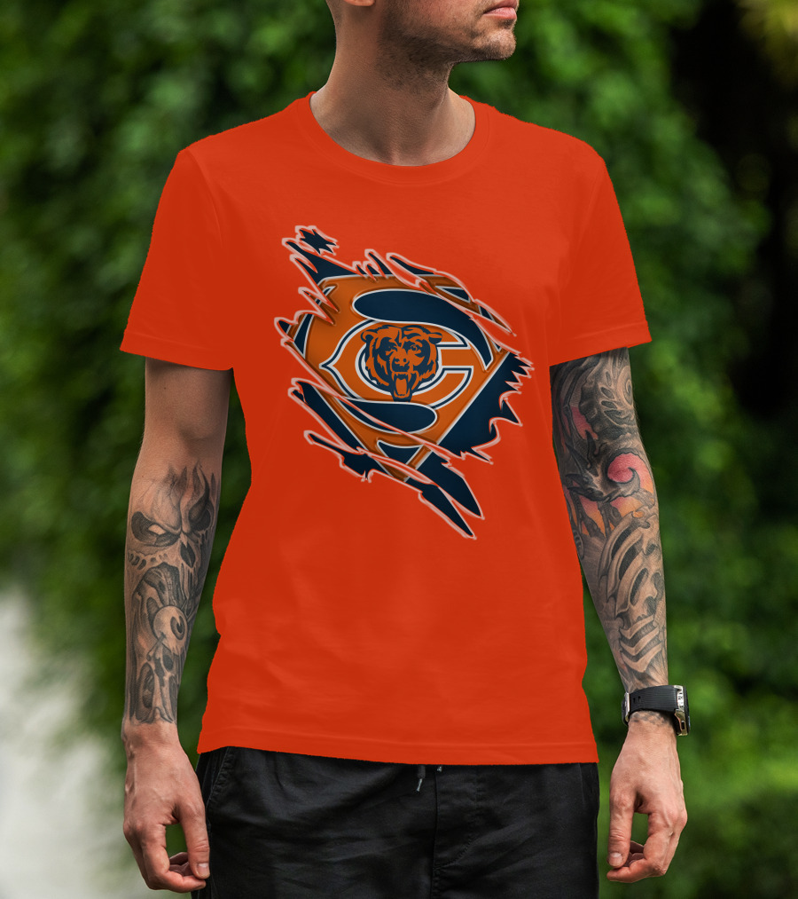 Chicago Bears Superman Logo Fusion T-Shirt