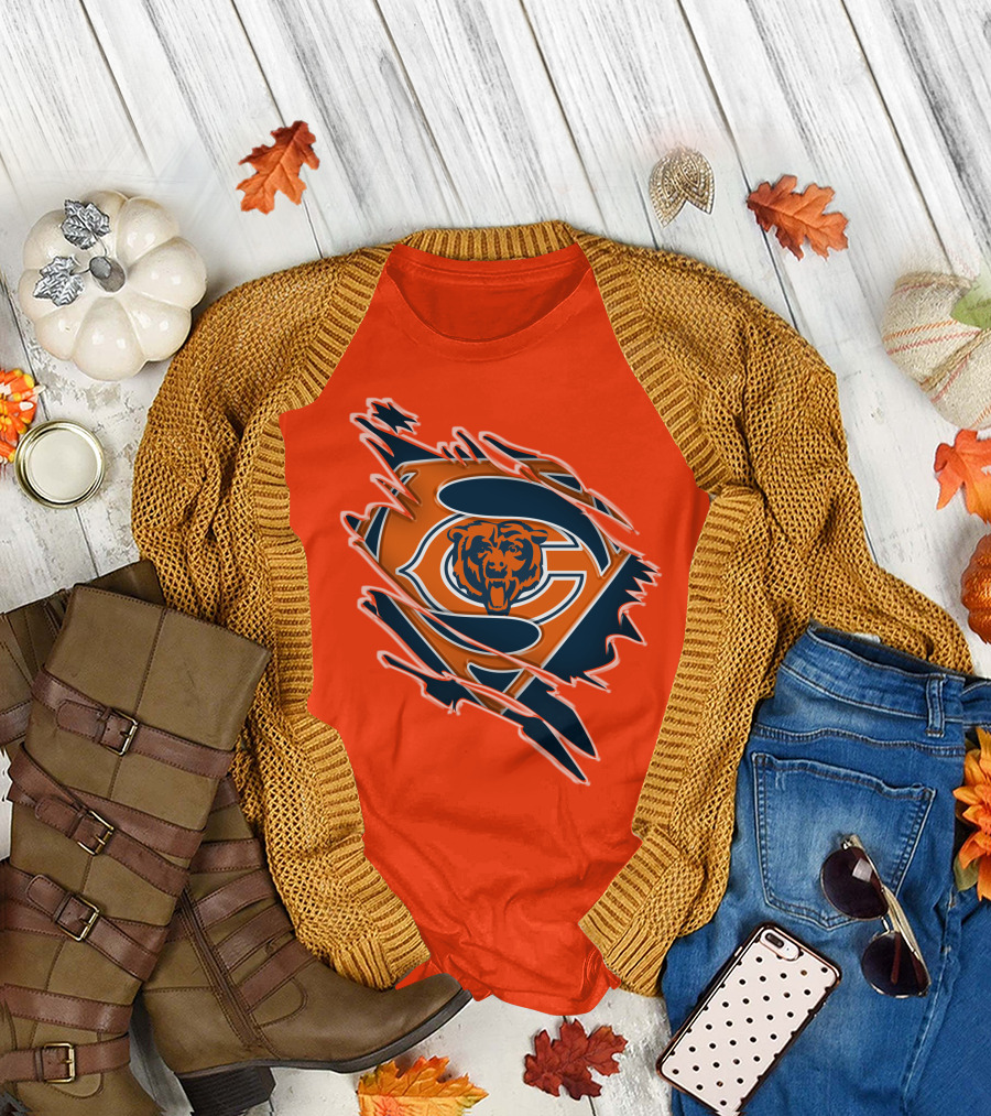 Chicago Bears Superman Logo Fusion T-Shirt