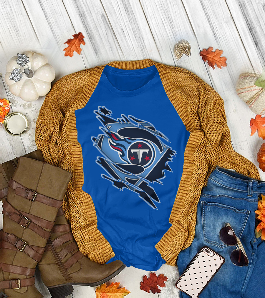 Tennessee Titans Superman Logo Fusion T-Shirt