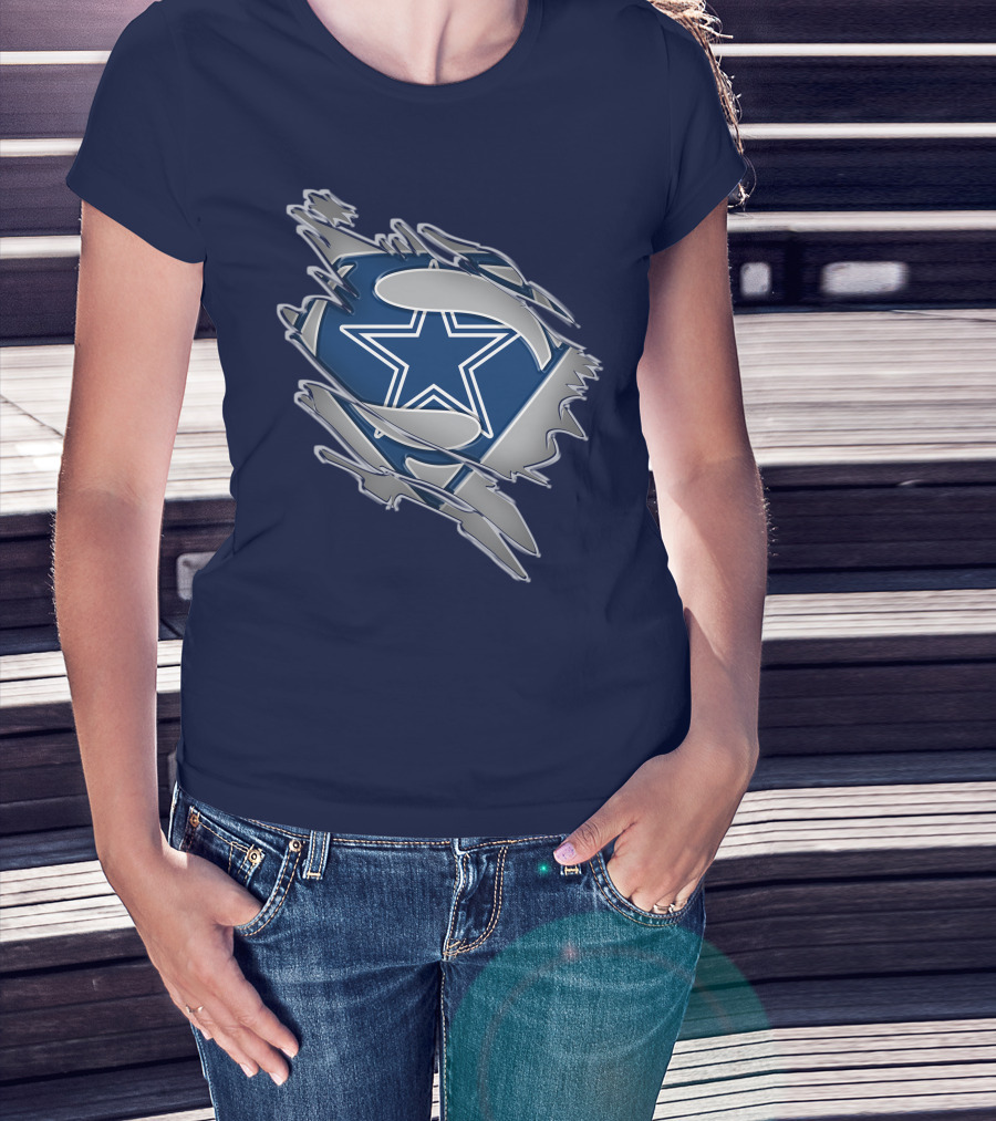 Cowboys Super Man Star T-Shirt