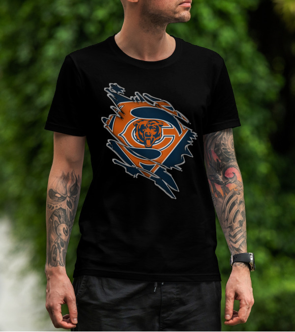 Chicago Bears Superman Logo Mashup T-Shirt