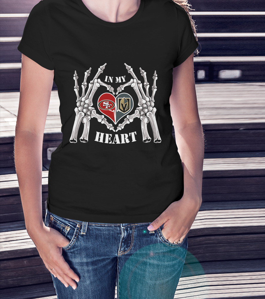 In My Heart 49ers And Knights Halloween T-Shirt