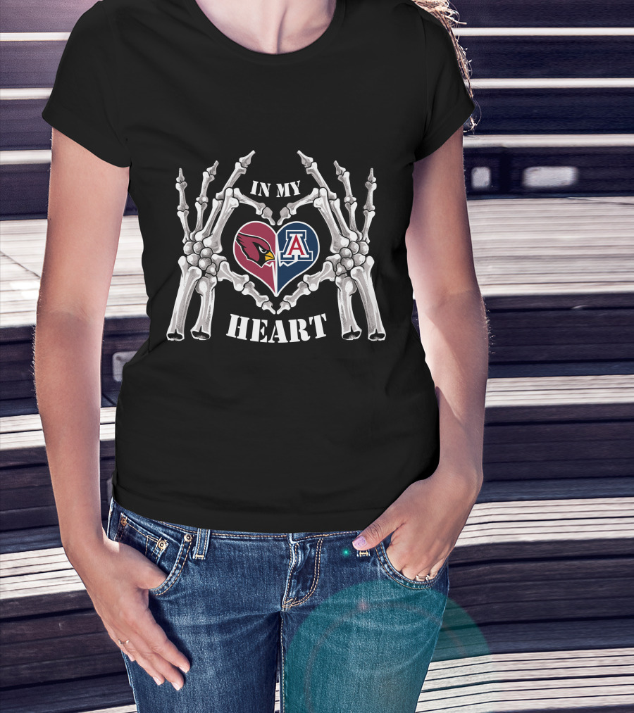 Cardinals Arizona Wildcats In My Heart T-Shirt