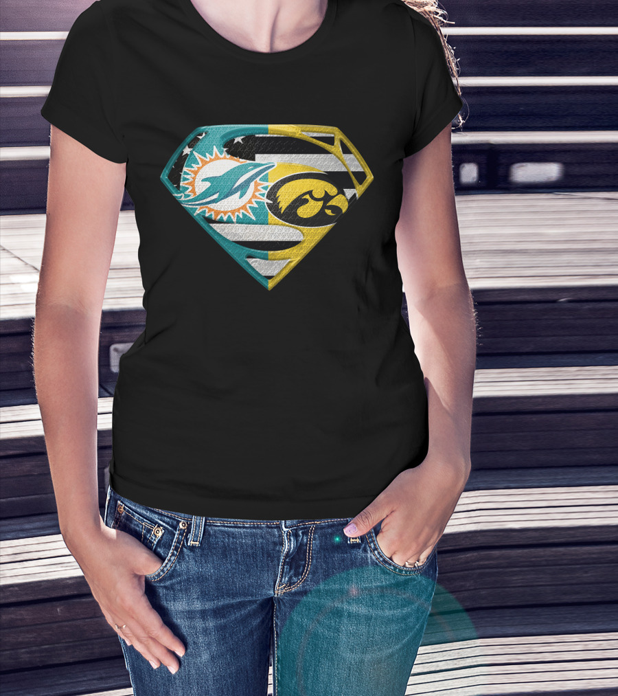 Miami Dolphins Iowa Hawkeyes Super T-Shirt