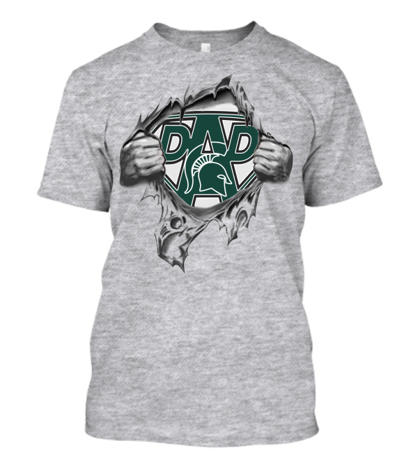 Michigan State Spartans Super Dad Hero T-Shirt