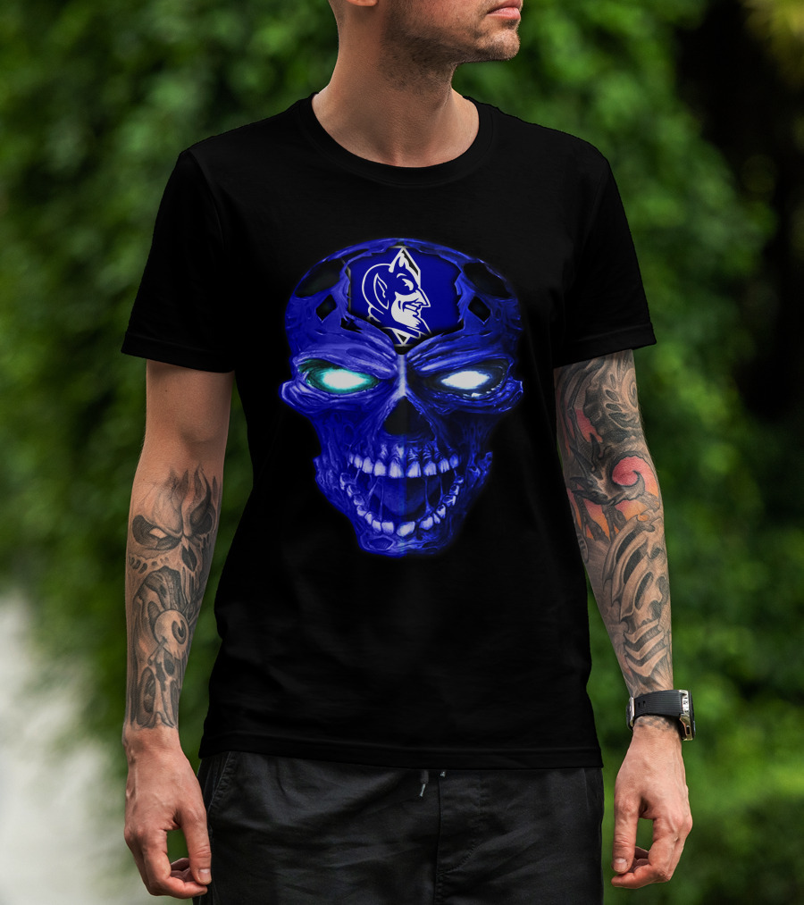 Duke Blue Devils Skull Emblem T-Shirt