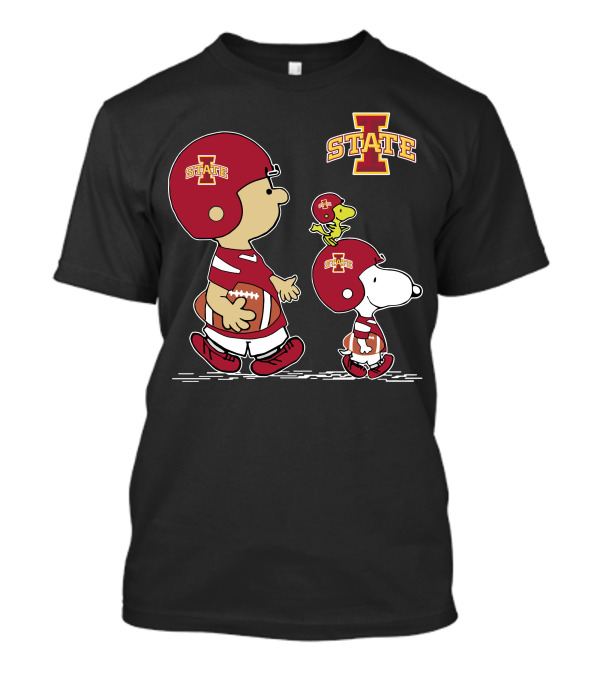 Iowa State Cyclones Peanuts Football Team Characters T-Shirt